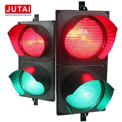 JD112HF-C 100mm Red Green LED Traffic Signal Light with OSRAM High Power LED and Fresnel Lens, IP65 Parking Barrier Gate Traffic Light for Vehicle Entrance and Access Control
