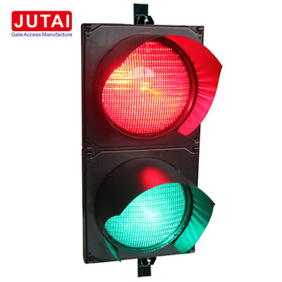JUTAI JD112HF-C 100mm Lampu lalu lintas LED merah dan hijau IP65 untuk gerbang penghalang parkir dan pintu masuk kendaraan