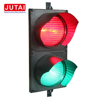 Lampu Sinyal Lalu Lintas LED Merah dan Hijau JUTAI JD112HF-C 100mm dengan Perlindungan IP65 untuk Gerbang Penghalang Parkir