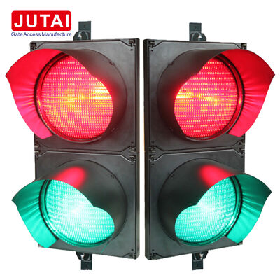 Lampu Sinyal Lalu Lintas LED Merah dan Hijau JUTAI JD112HF-C 100mm dengan Perlindungan IP65 untuk Gerbang Penghalang Parkir dan Kontrol Akses Kendaraan