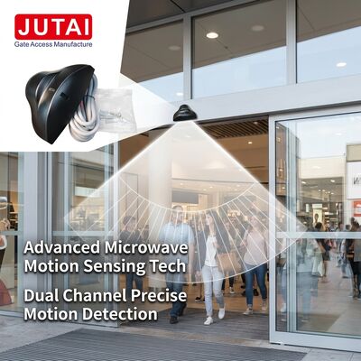 RD24-4 Sensor Gerak Pintu Kaca Otomatis 5m Ketinggian Instalasi Saluran Dual